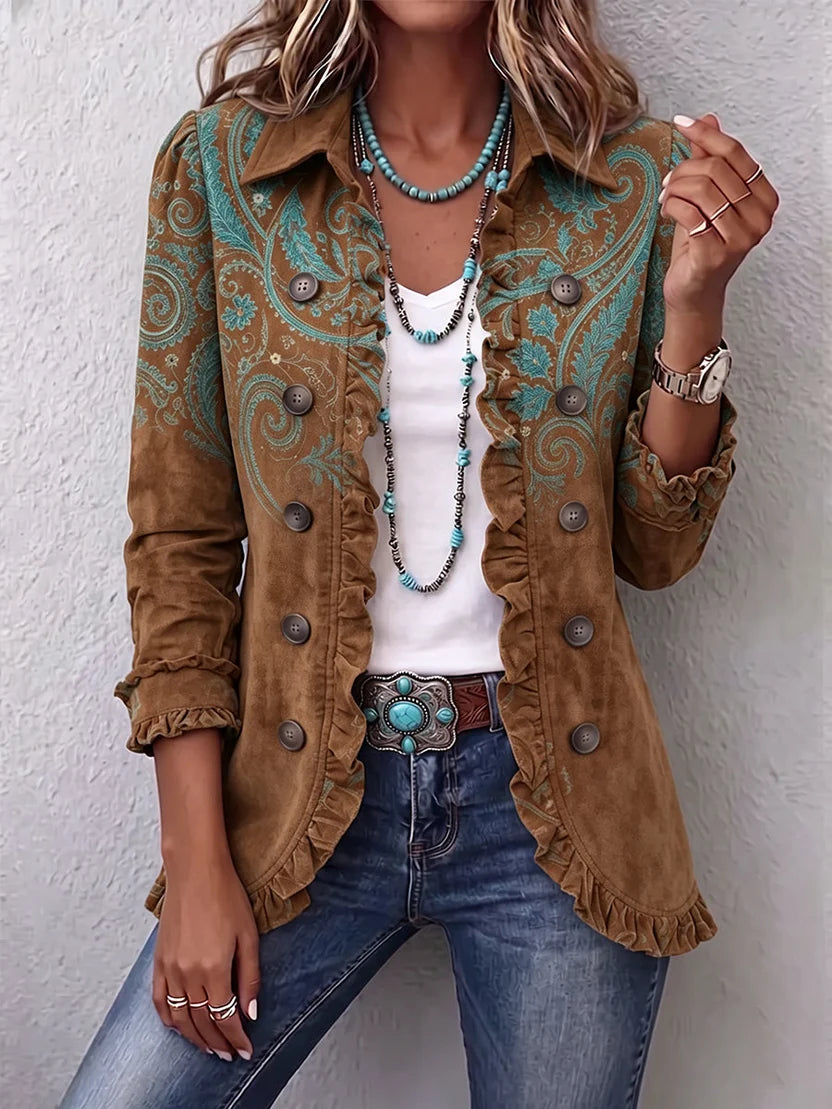 Veste à Volants Fleurie