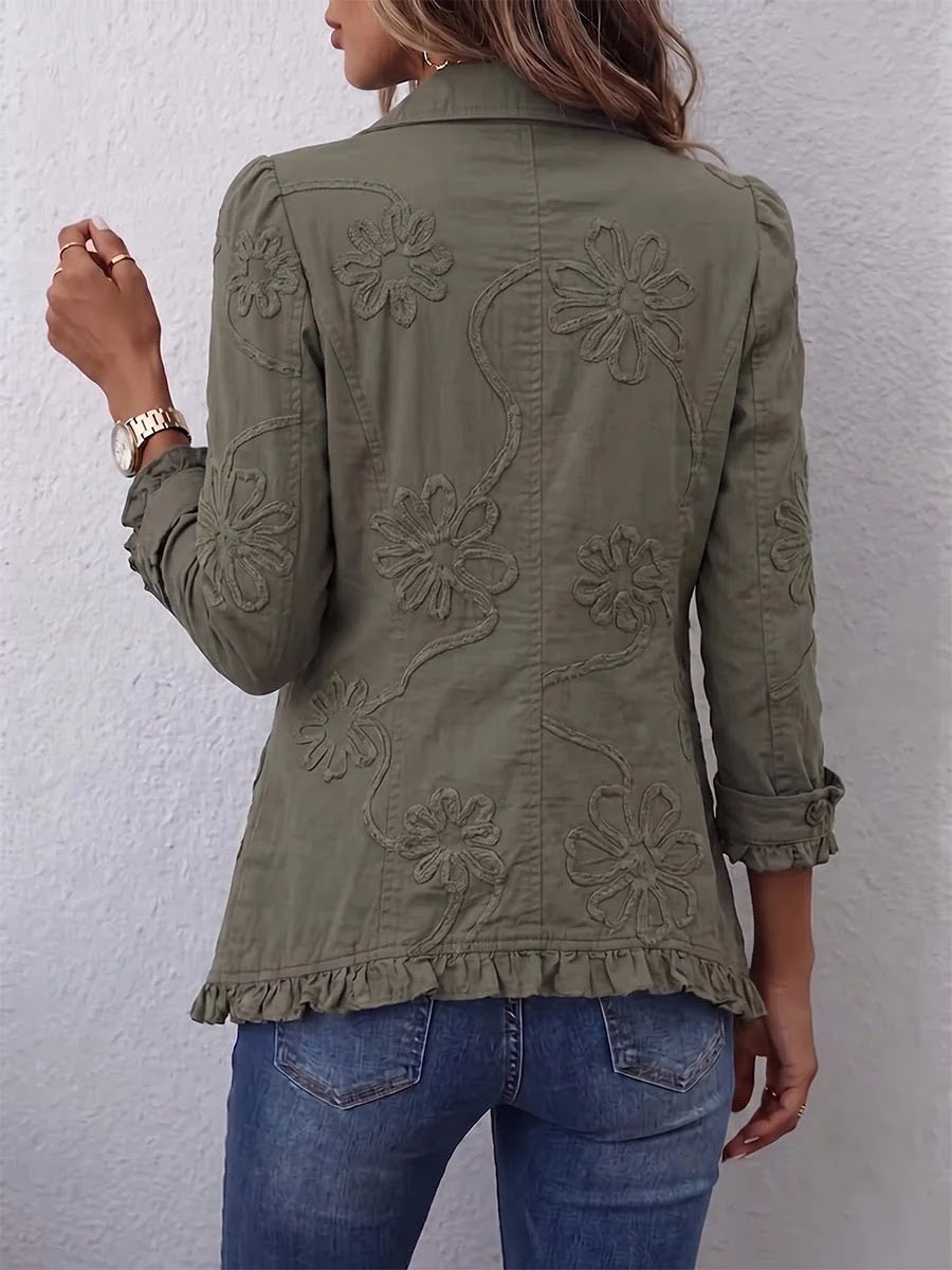 Veste à Volants Fleurie